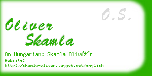 oliver skamla business card